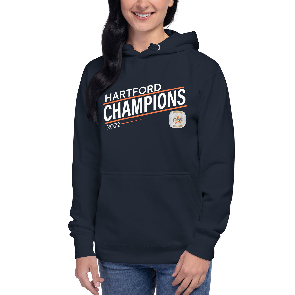 Old Timers Baseball 2022 Hartford Champions Ring Unisex Hoodie