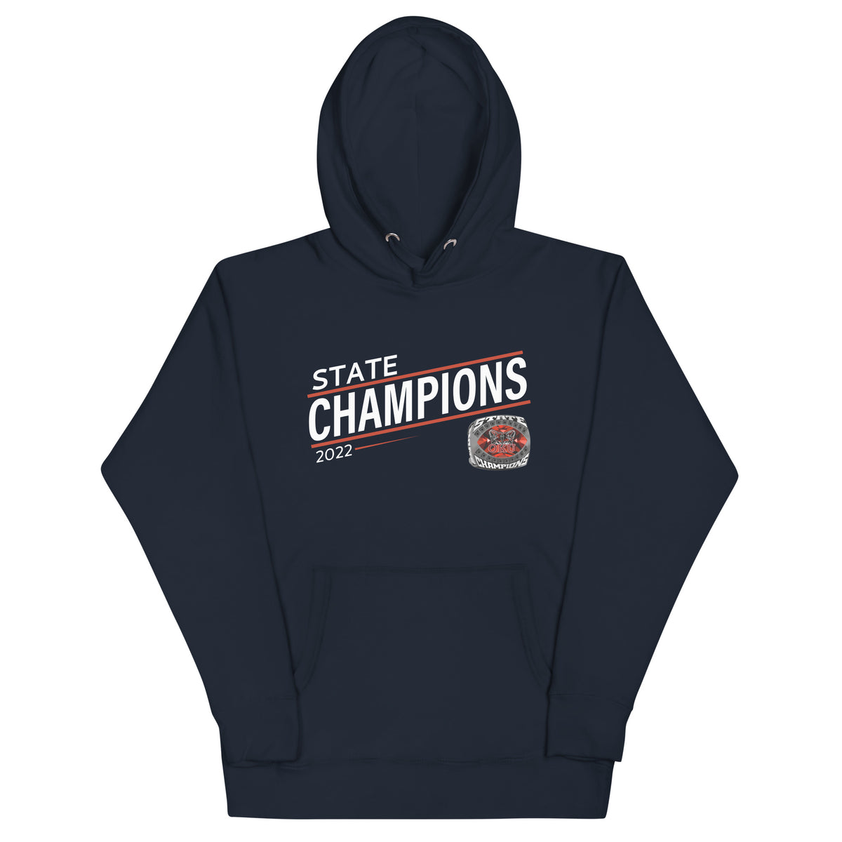 Oklahoma Union High School 2022 State Championship Ring Unisex Hoodie