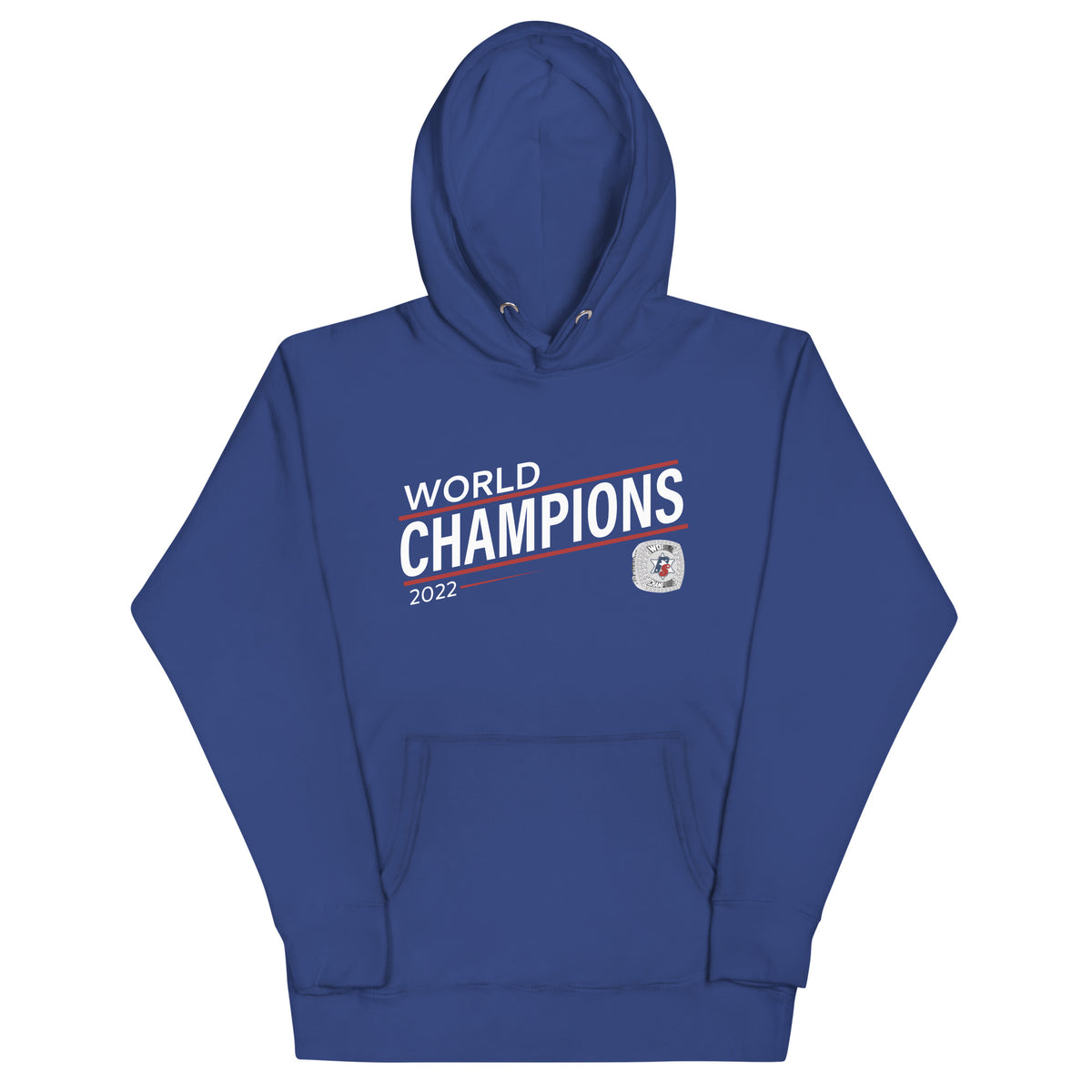 Police Softball Red Line 2022 World Championship Ring Unisex Hoodie