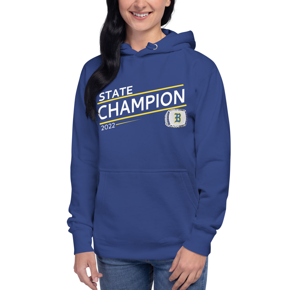Clear Spring High School 2022 State Championship Ring  Unisex Hoodie