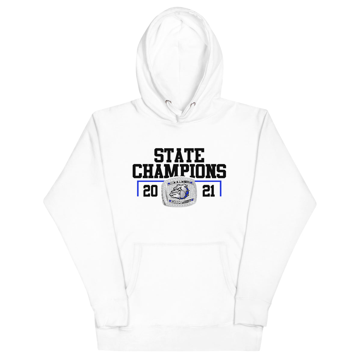 Strong High School 2021 Football State Championship Ring Unisex Hoodie