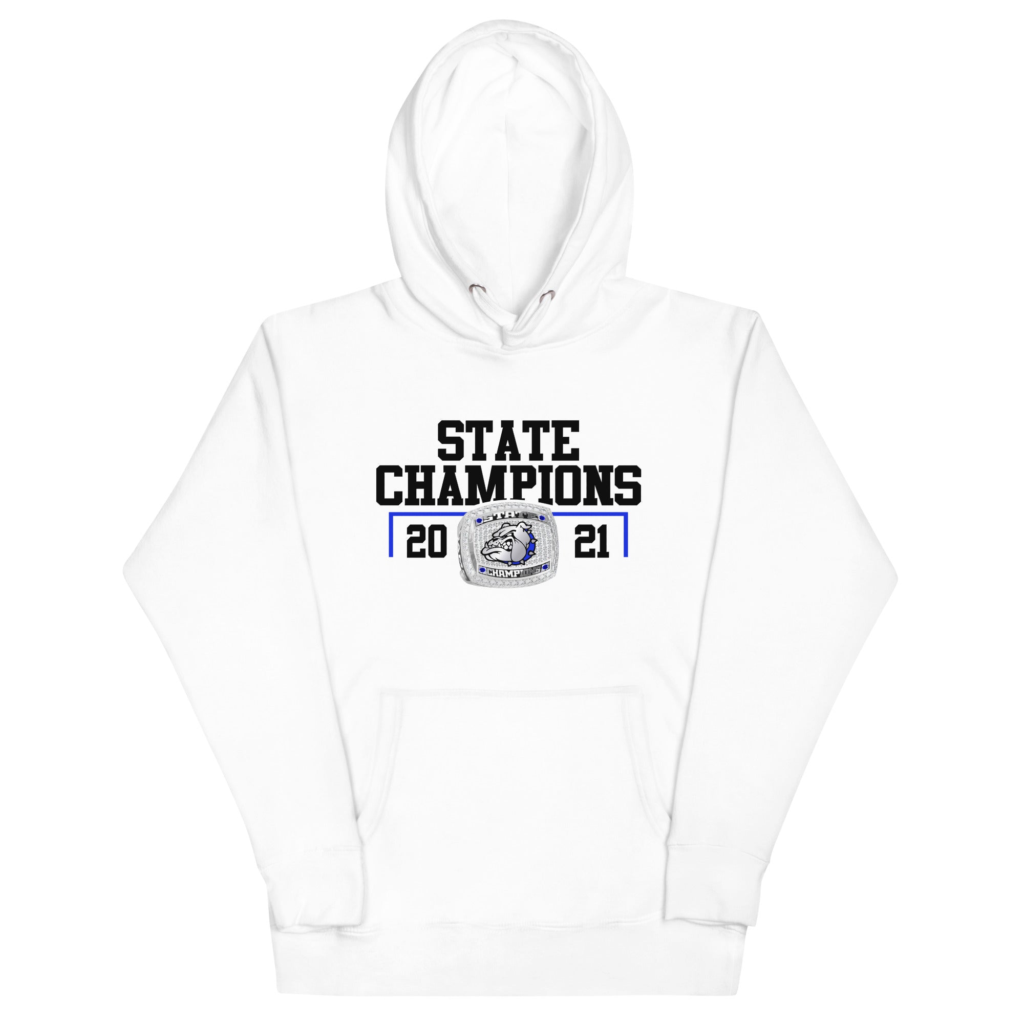 Strong High School 2021 Football State Championship Ring Unisex Hoodie