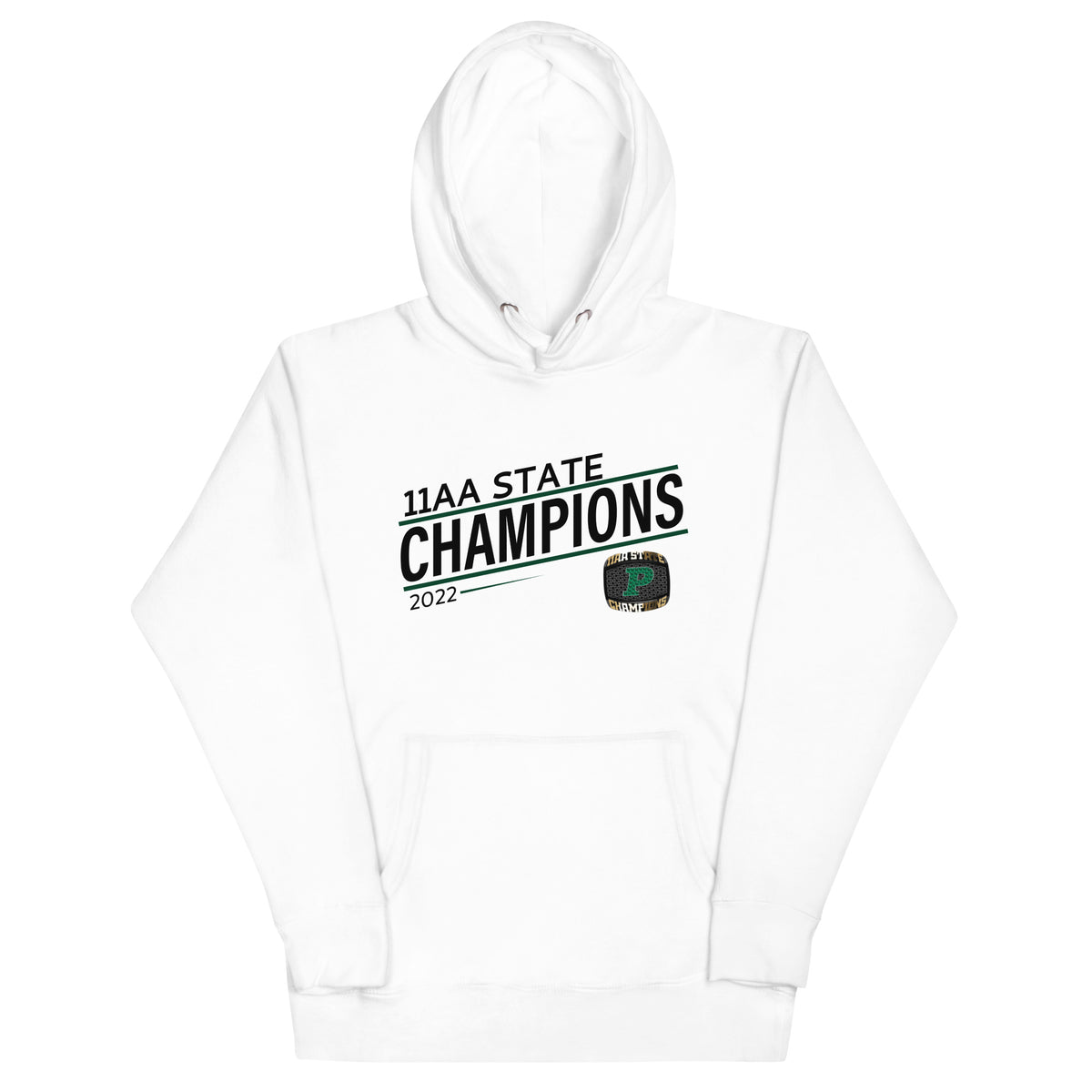 Theodore F Riggs High School 2022 11AA State Championship Ring Unisex Hoodie