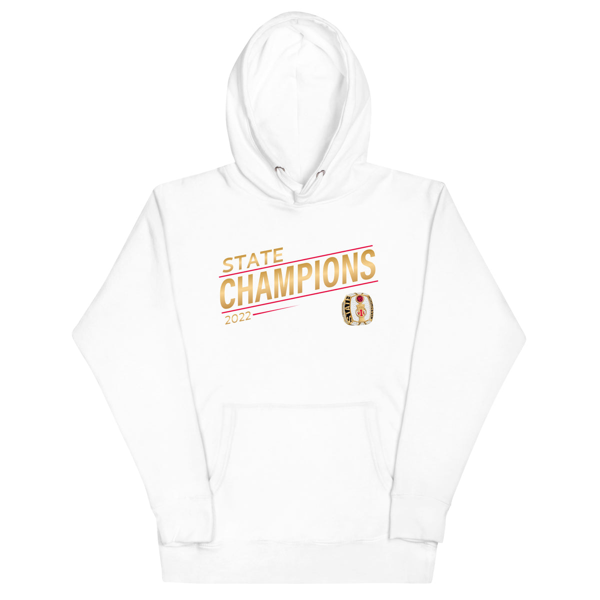 Customer Care Basketball 2022 State Championship Ring Unisex Hoodie