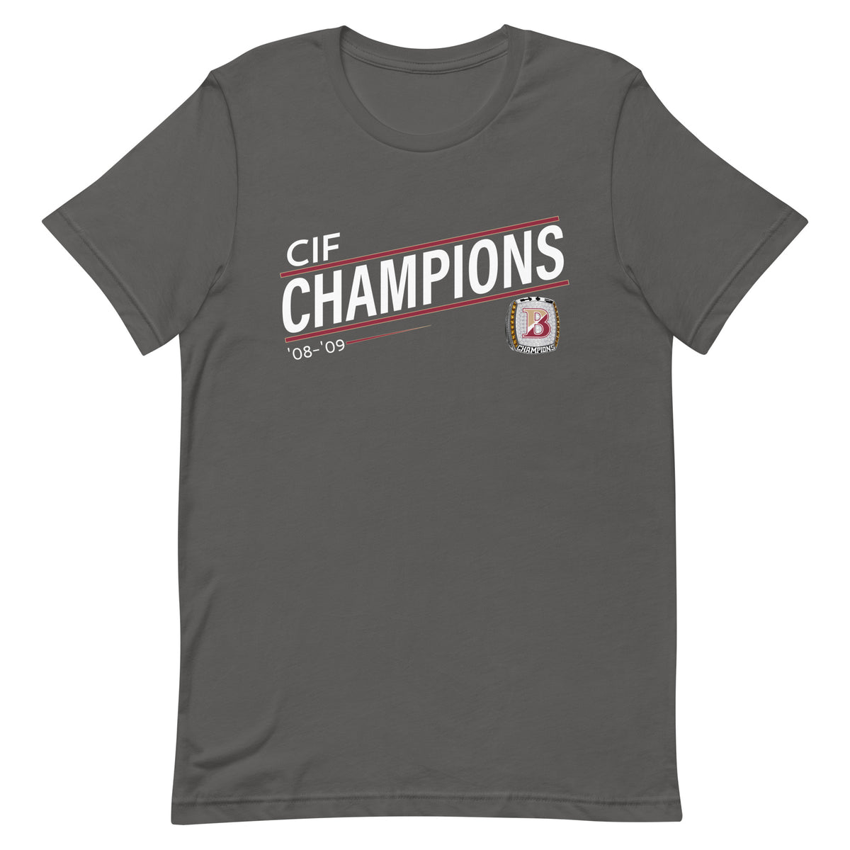 Jono Zissi ’08-’09 CIF Championship Ring Unisex t-shirt