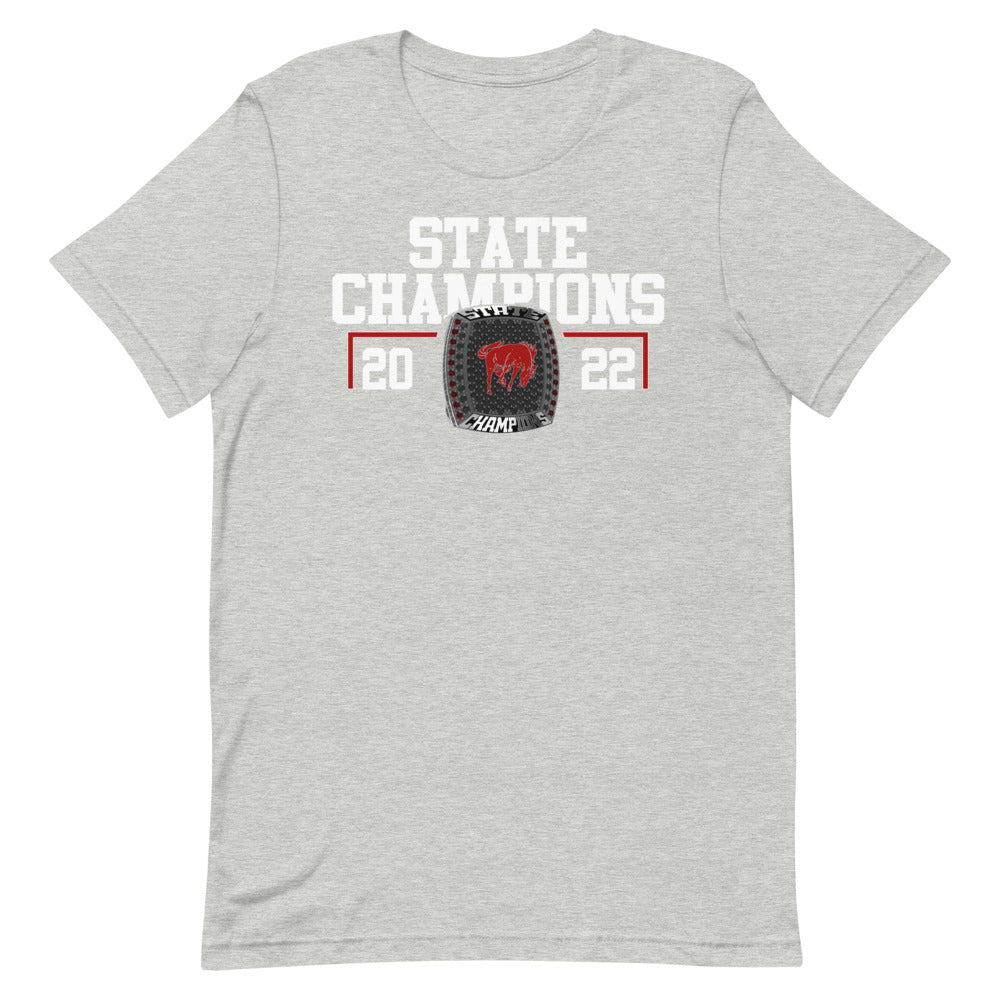Lisbon Broncos State Champions Short-sleeve unisex t-shirt