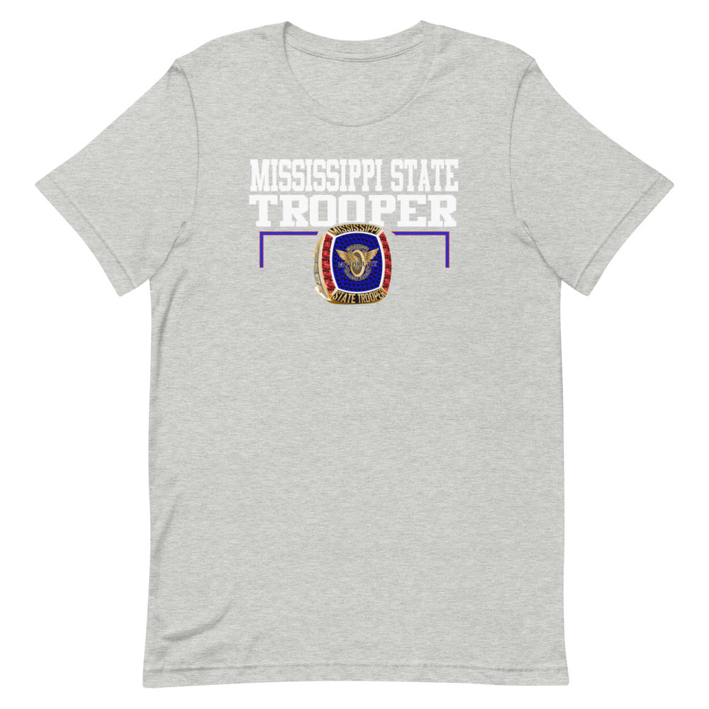 Mississippi State Trooper Gold Ring Short-sleeve unisex t-shirt
