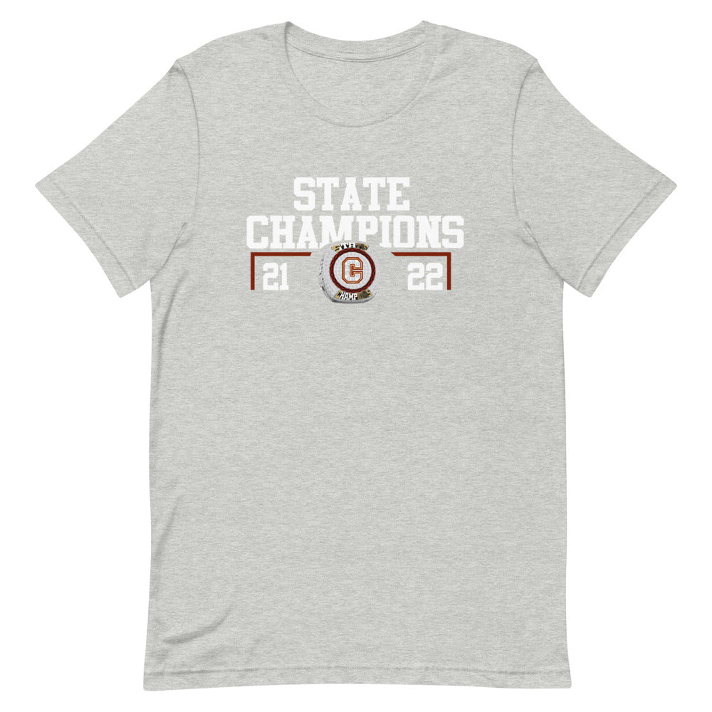 Capital Cougarettes '21 - '22 State Championship Ring Short-sleeve unisex t-shirt