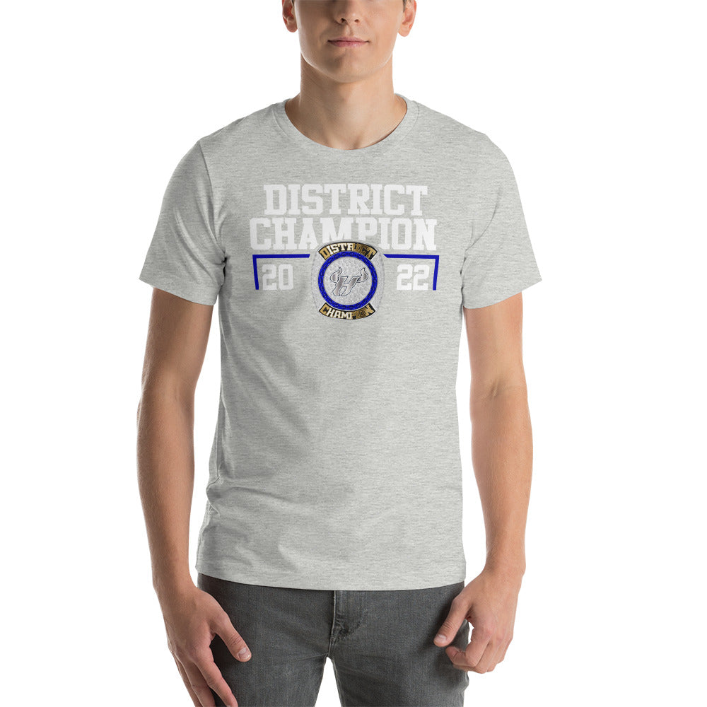 Bulls Track and Field District Champion Short-sleeve unisex t-shirt