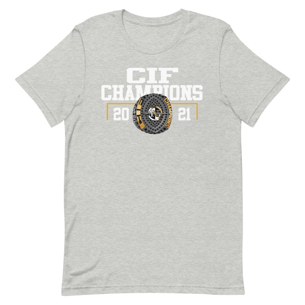 Northview High School 2021 CIF Championship Ring Short-sleeve unisex t-shirt