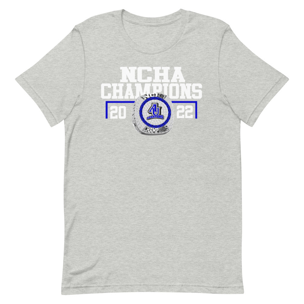 Aurora University 2022 NCHA Championship Ring Short-sleeve unisex t-shirt