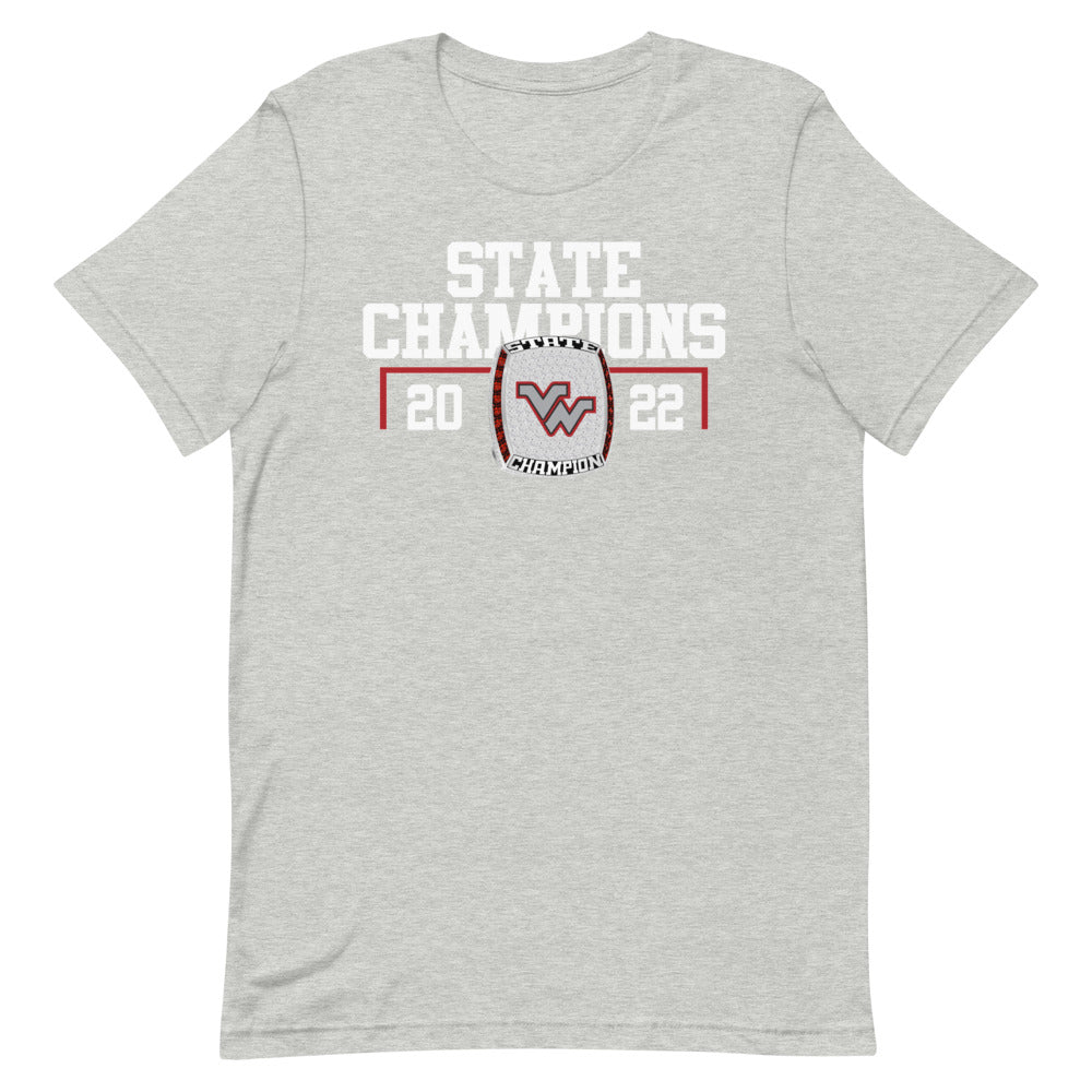Victoria West High School 2022 State Championship Ring Short-sleeve unisex t-shirt