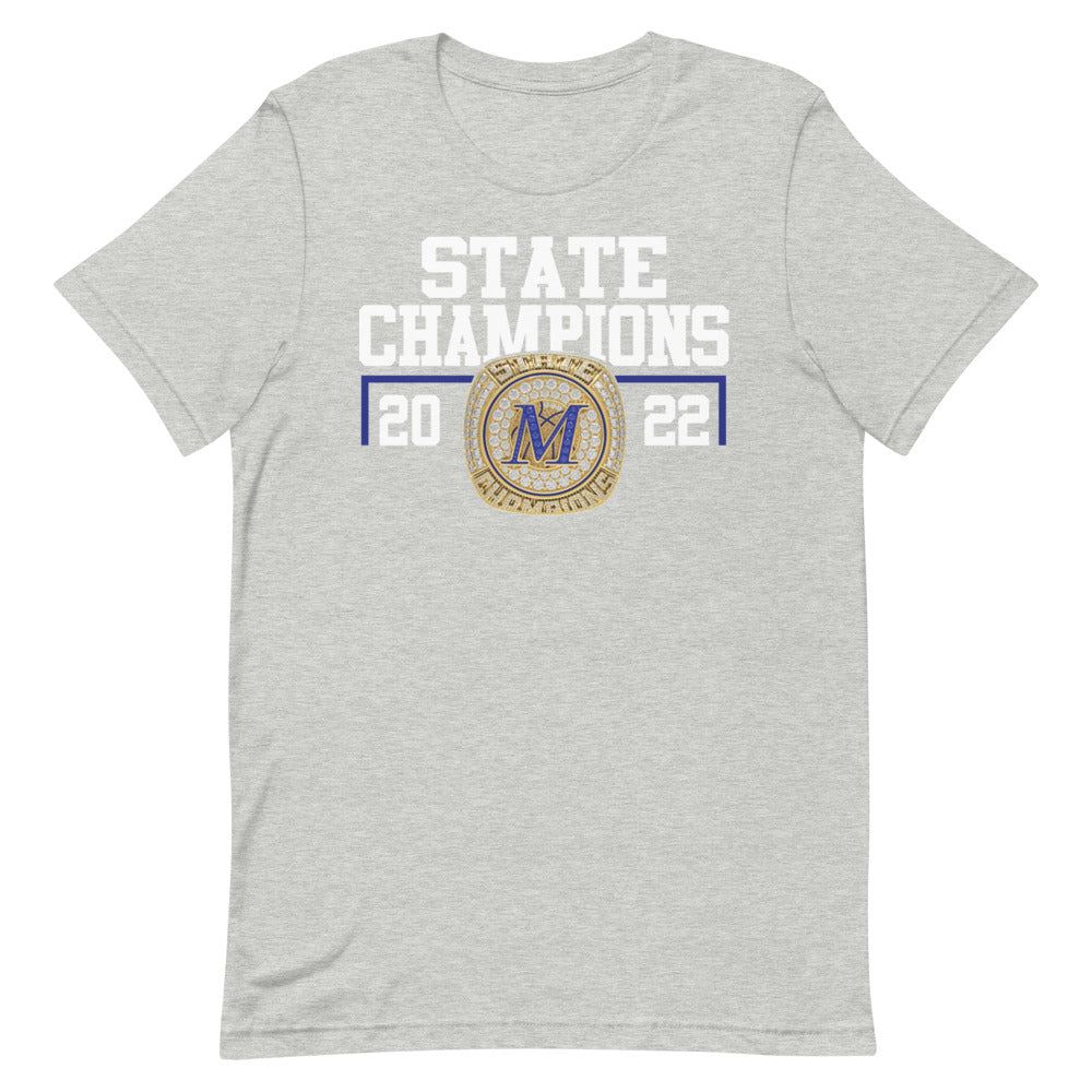 Meridian High School State Champions Short-sleeve unisex t-shirt