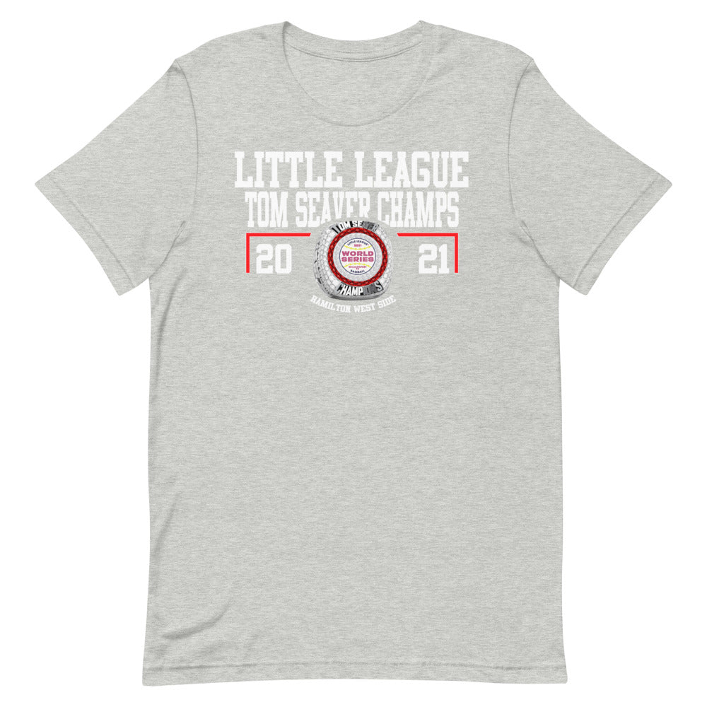 Little League Tom Seaver Champs 2021 Championship Ring Short-sleeve unisex t-shirt