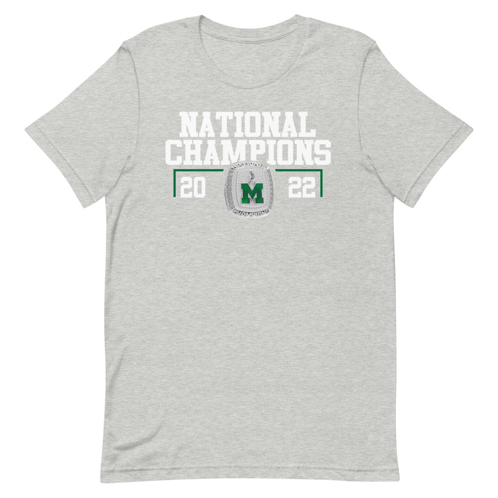 Marlboro Shamrocks 2022 National Championship Ring Unisex t-shirt
