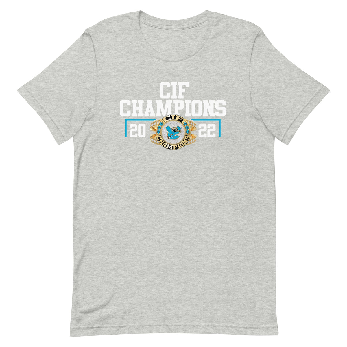 Valley Center High School Track &amp; Field Gold Lasium 2022 CIF Championship Ring Unisex t-shirt