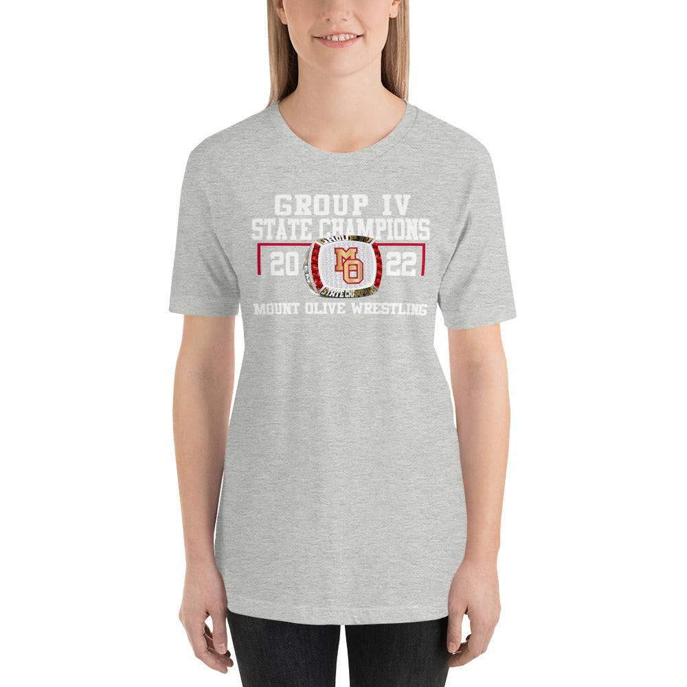 Mount Olive Wrestling 2022 Group IV State Championship Ring Unisex t-shirt