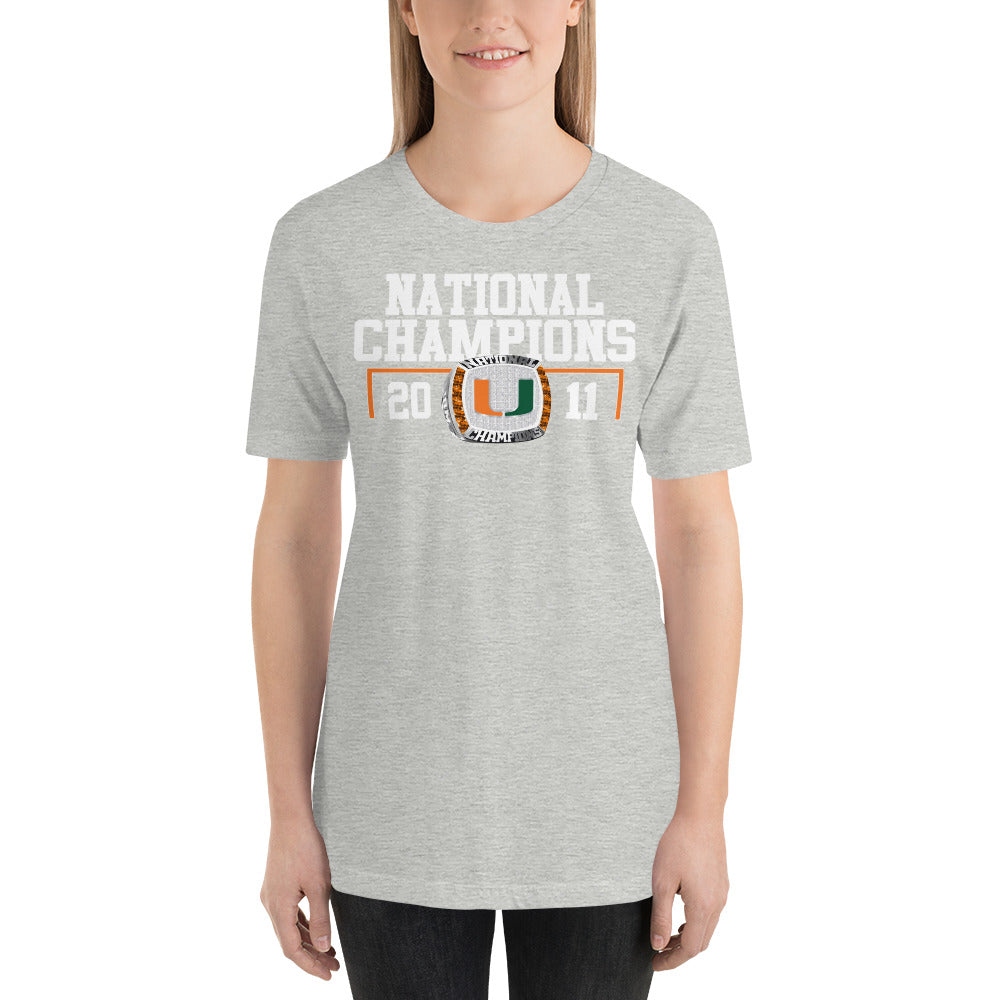 2011 Miami Hurricanes Roller Hockey National Champions Unisex t-shirt