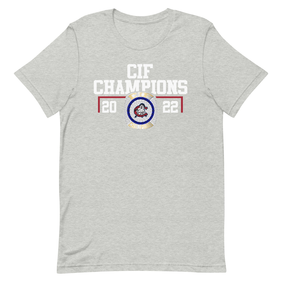 Crawford High Men’s Soccer 2022 CIF Championship Ring Unisex t-shirt
