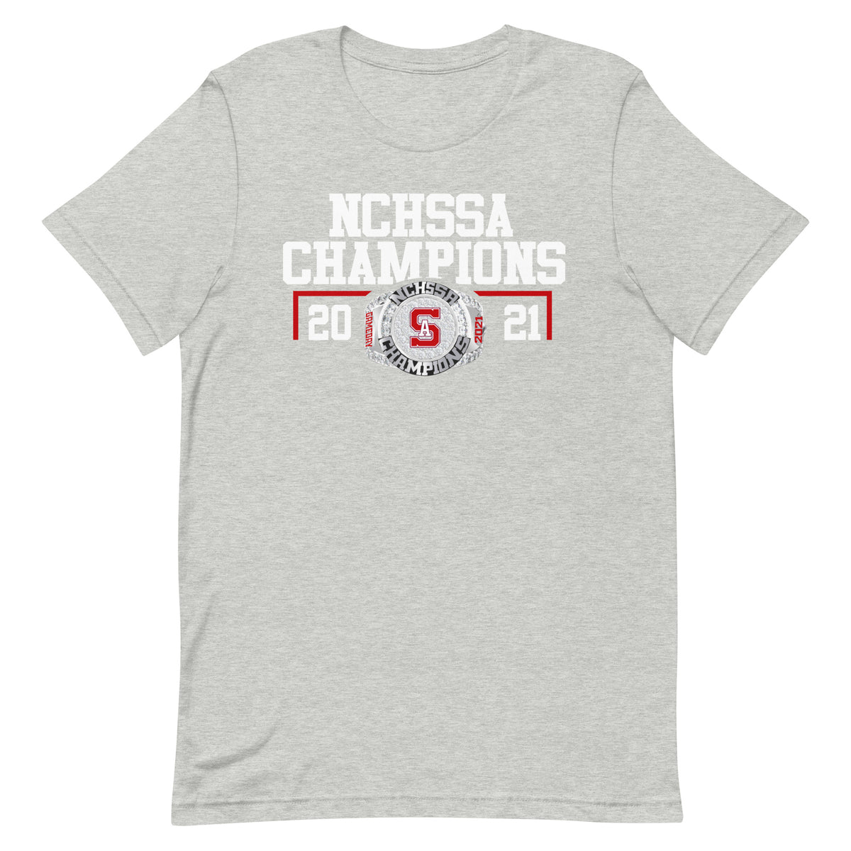 Southern Alamance Cheer 2021 NCHSSA Championship Ring Unisex t-shirt