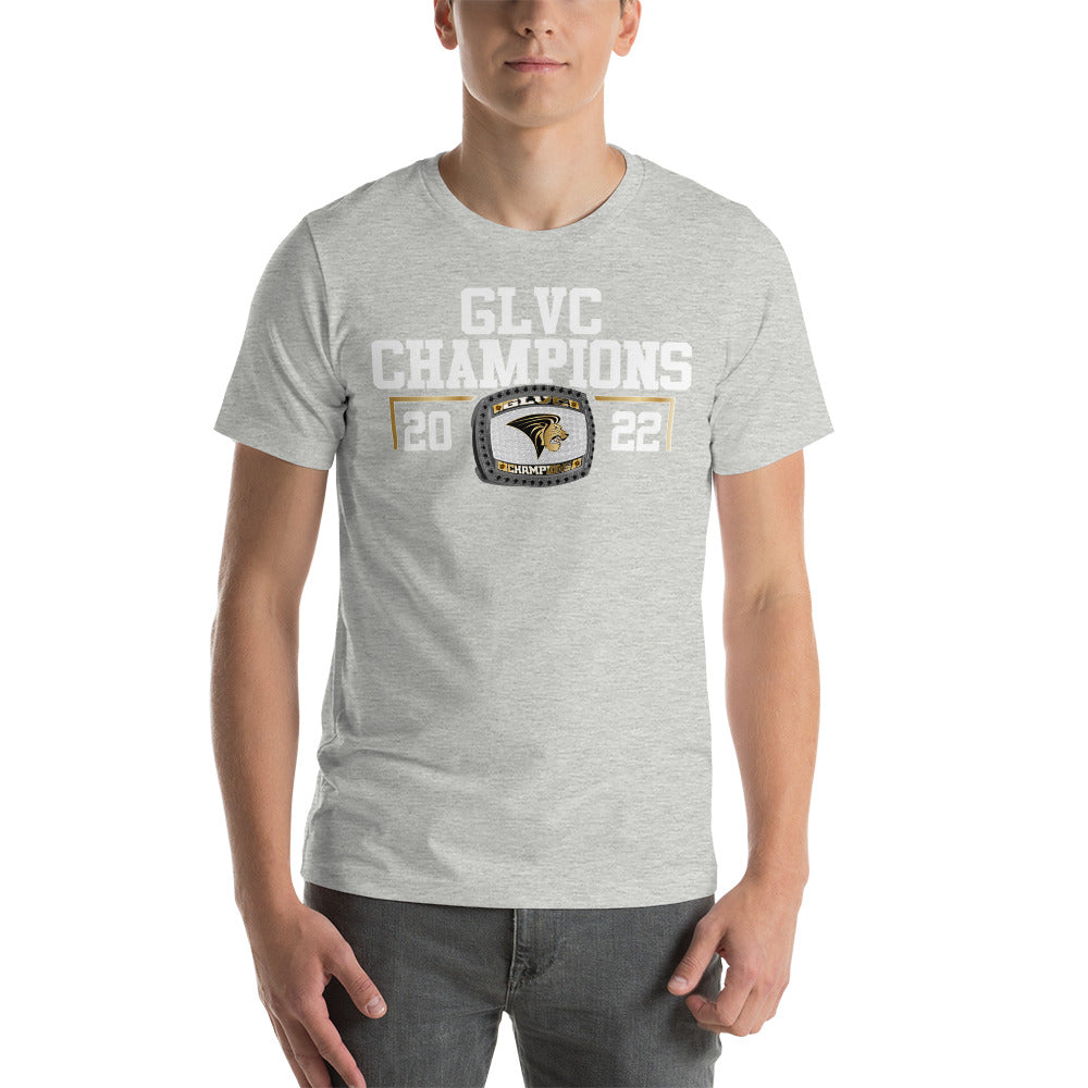 Lindenwood University GLVC Champions Unisex t-shirt