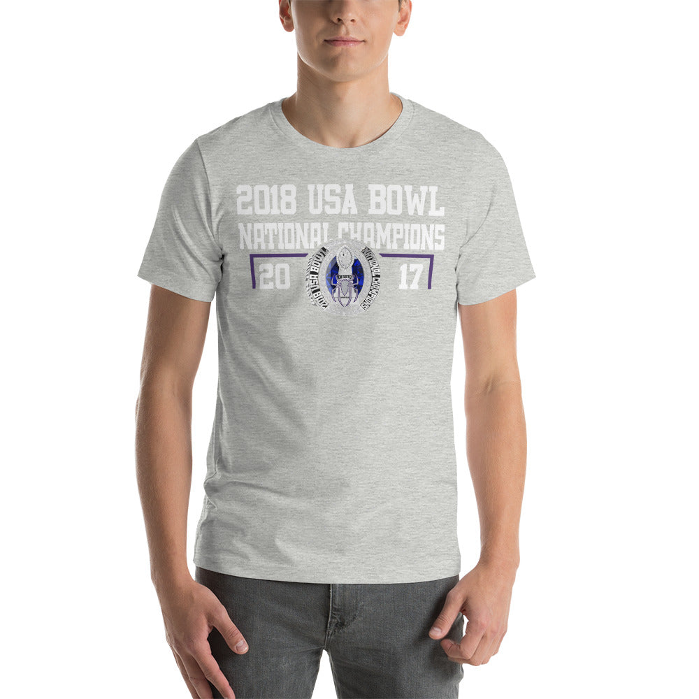 Desoto Tarantulas USA Bowl National Champions Unisex t-shirt