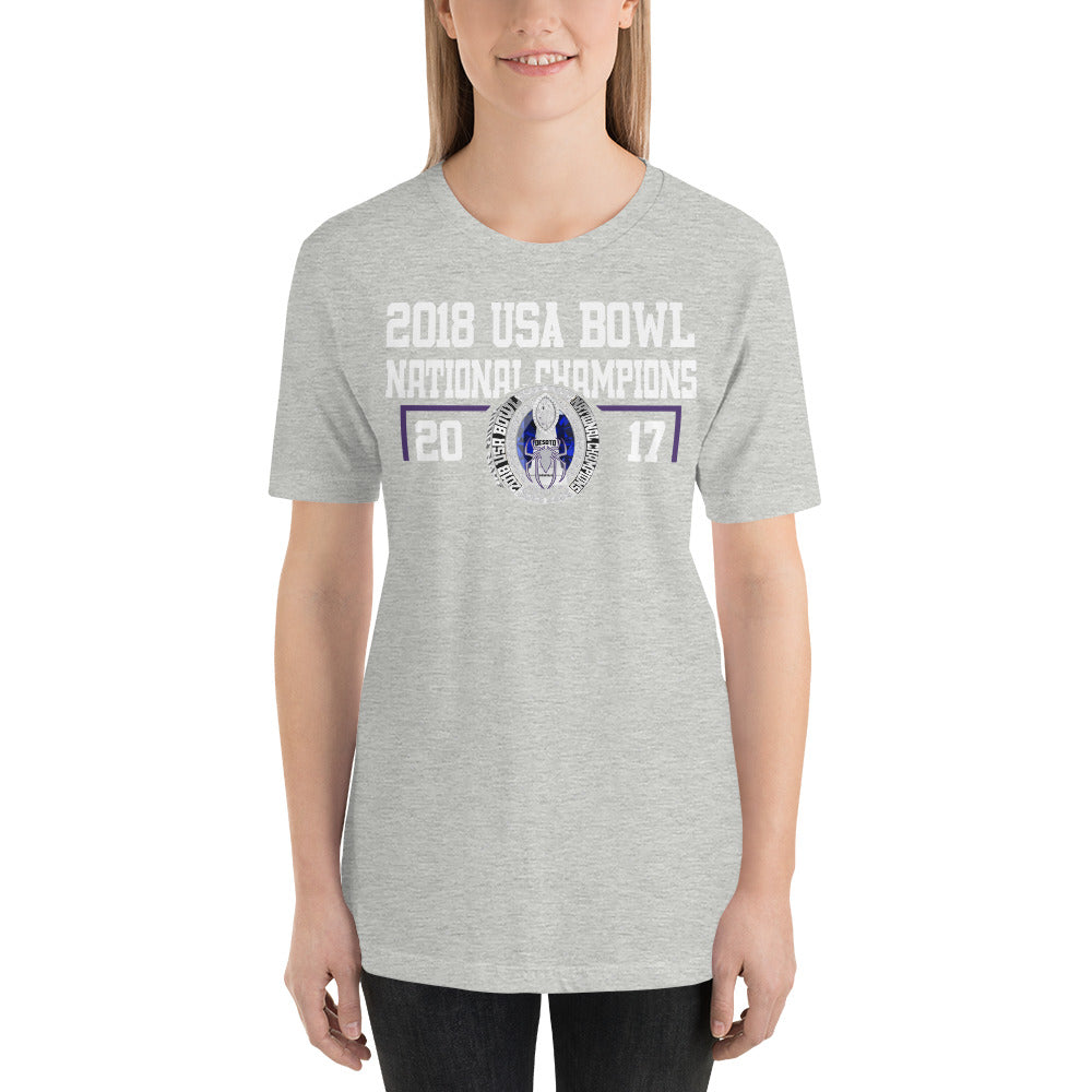 Desoto Tarantulas USA Bowl National Champions Unisex t-shirt