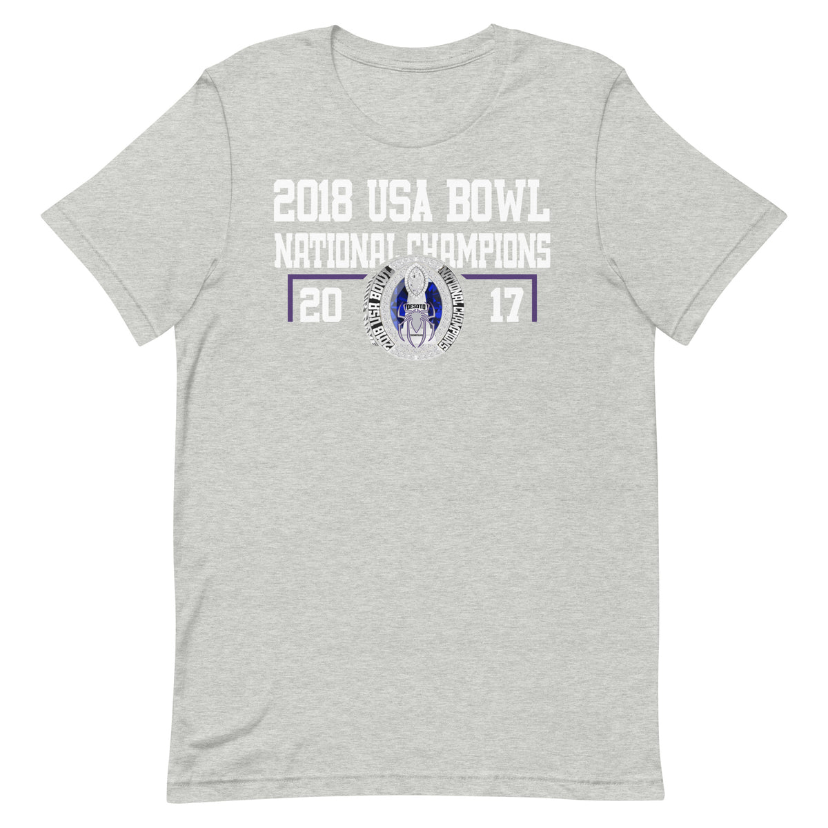 Desoto Tarantulas USA Bowl National Champions Unisex t-shirt