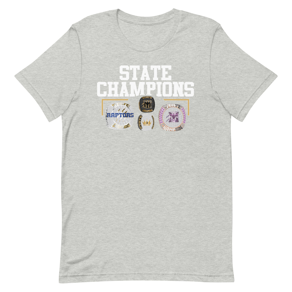 Mountain Island Charter High School 2022 Championship Rings  Unisex t-shirt