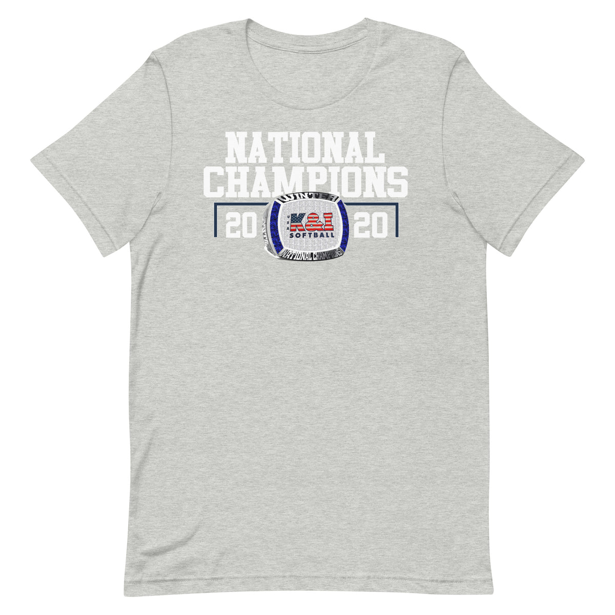 K &amp; I Softball National Champions Unisex t-shirt