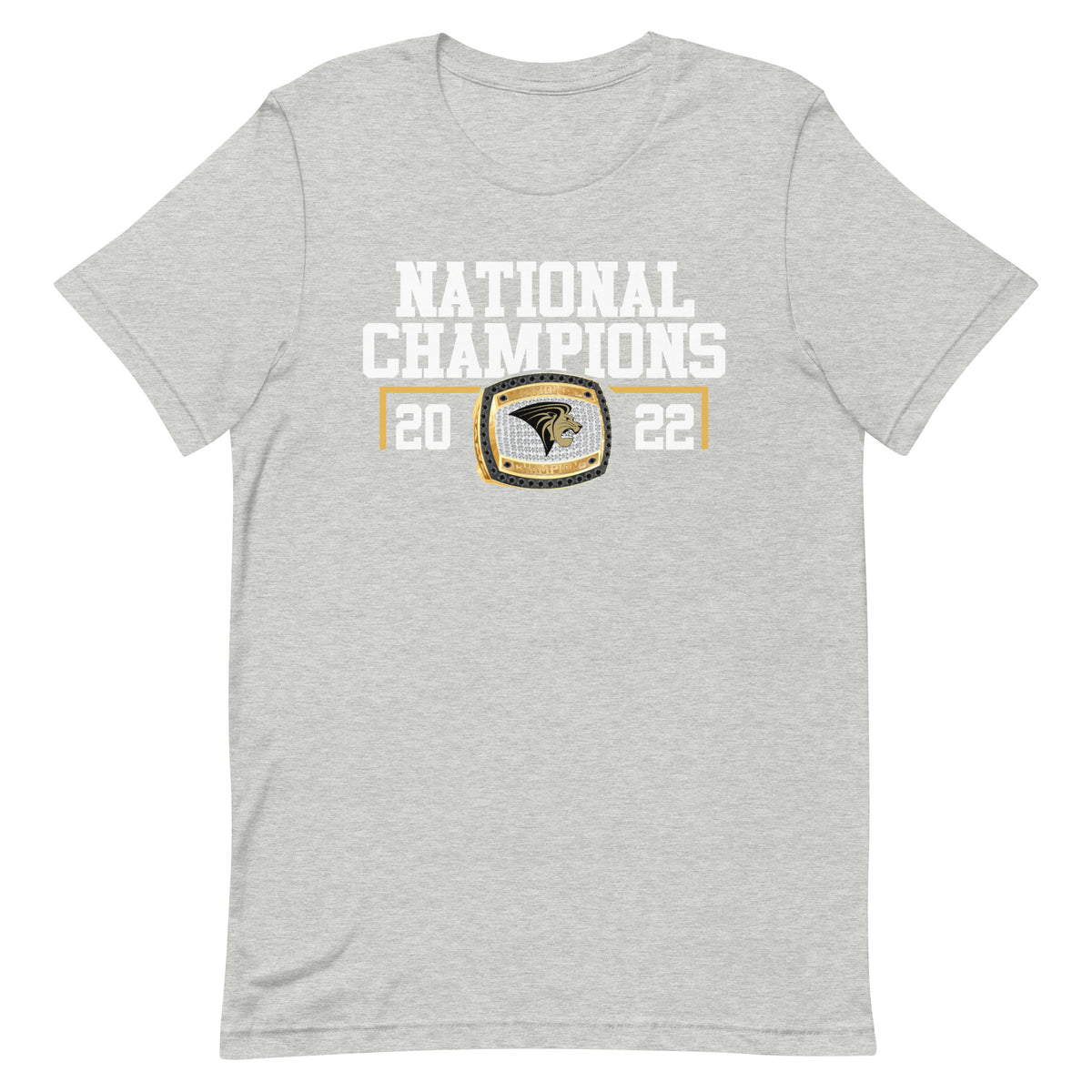 Lindenwood University Cheer 2022 National Championship Ring Unisex t-shirt