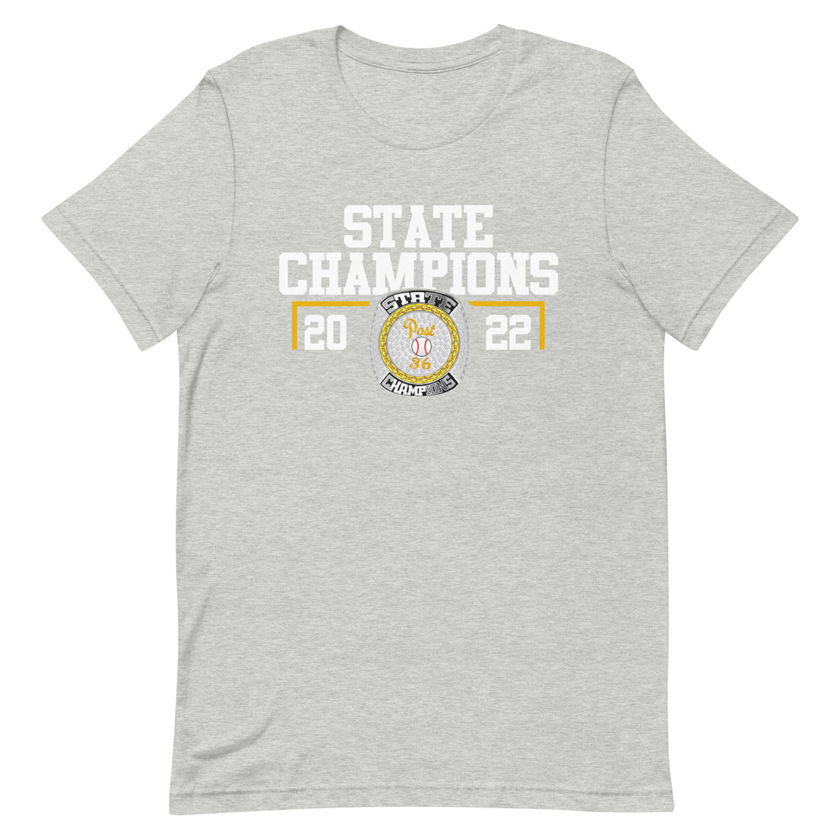 Post 36 Baseball Rally Dawgs 2022 State Championship Ring Unisex t-shirt
