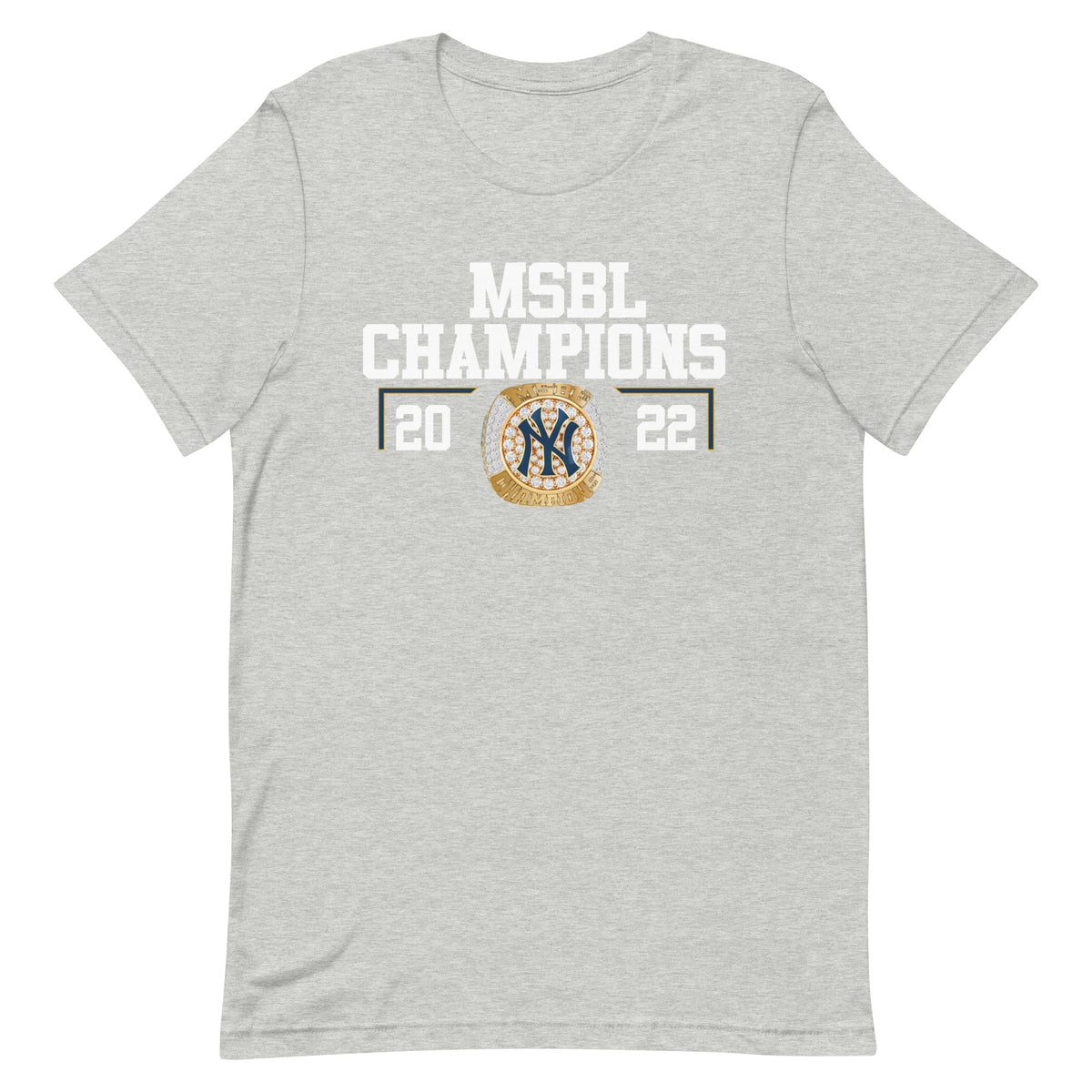 Detroit Yankees 2022 MSBL Championship Ring Unisex t-shirt