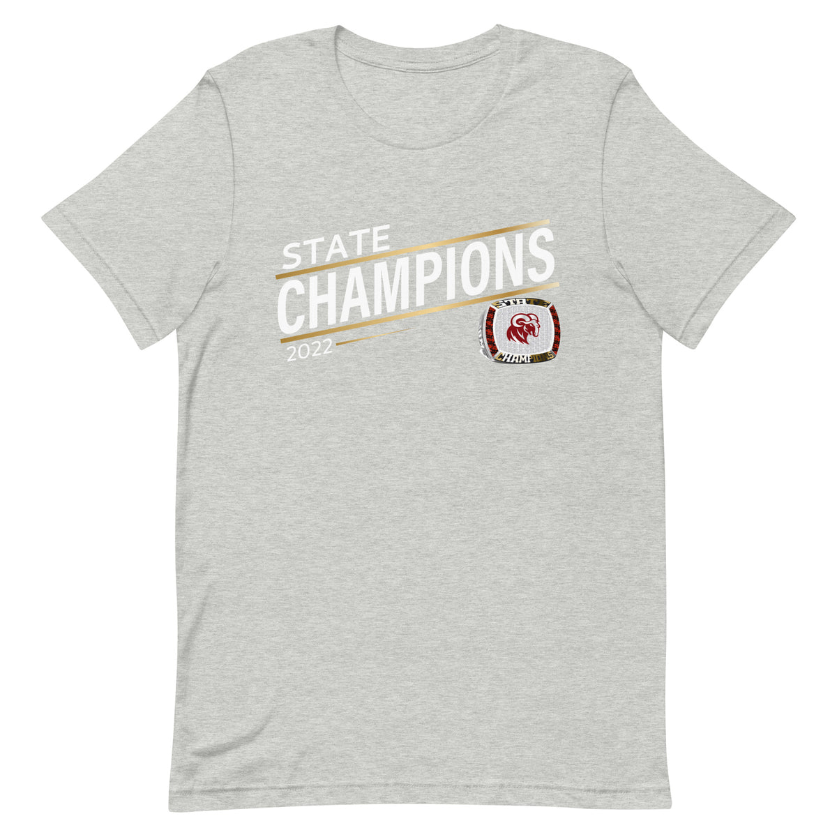 Merino High School 2022 State Championship Ring Goldline Unisex t-shirt