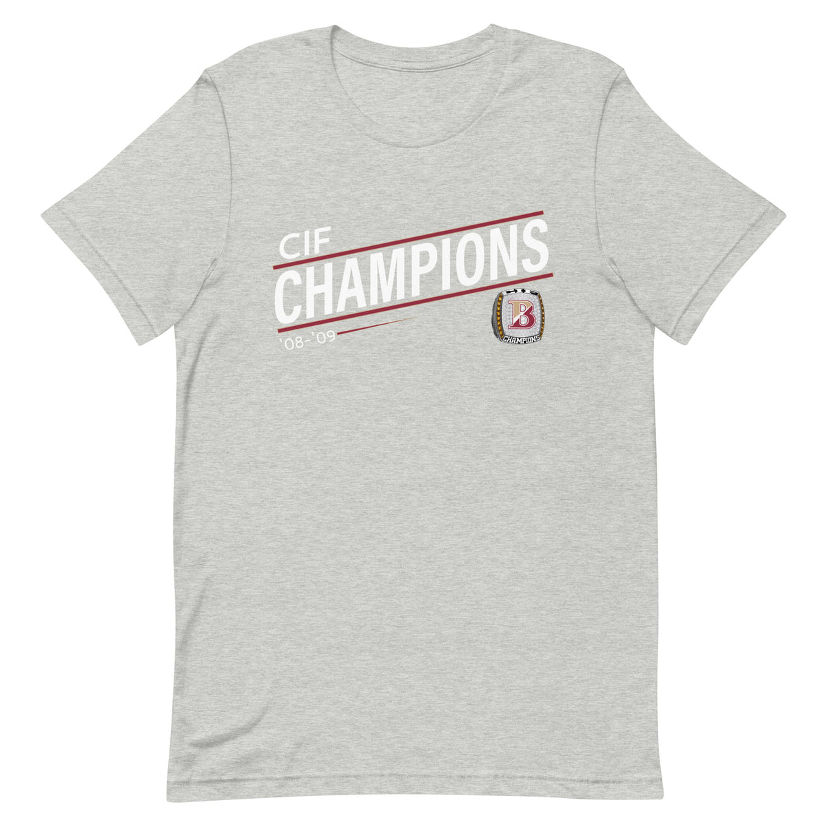 Jono Zissi ’08-’09 CIF Championship Ring Unisex t-shirt