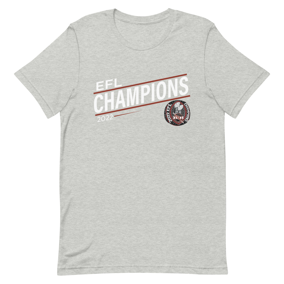Watertown Red &amp; Black 2022 EFL Championship Ring Unisex t-shirt