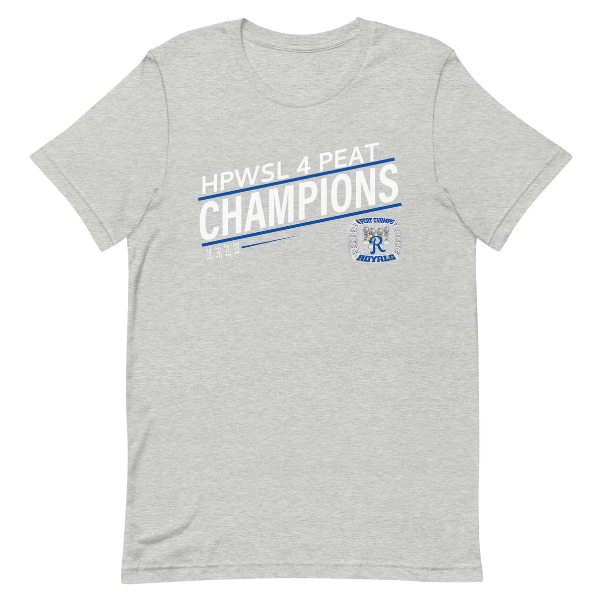 Royals Softball HPWSL 4-Peat Championship Ring Unisex t-shirt
