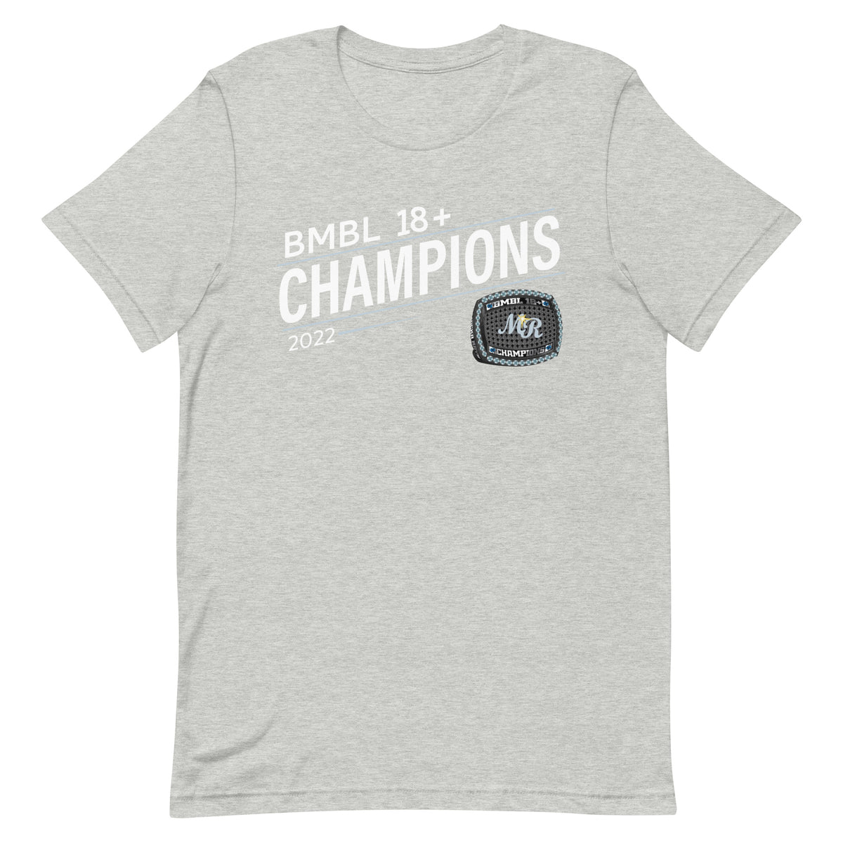 Mocka Rays Baseball 2022 BMBL 18+ Championship Ring Unisex t-shirt