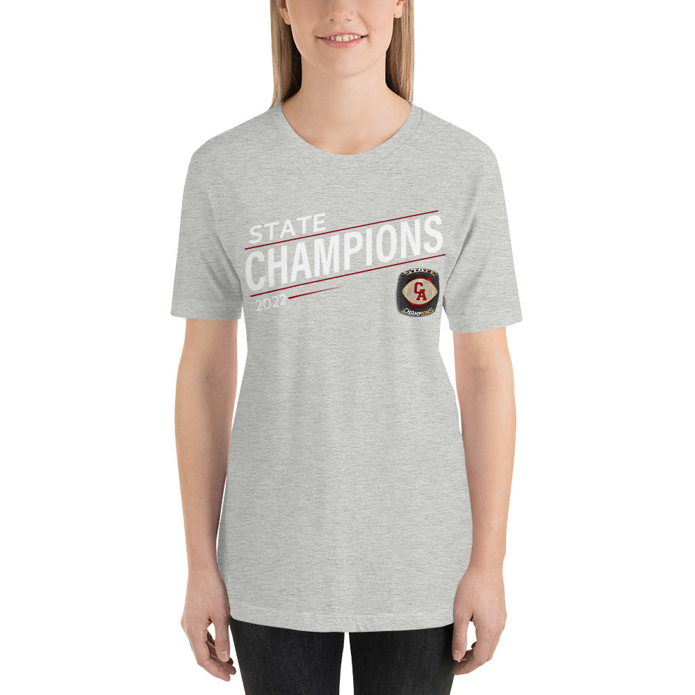 Carl Albert High School Football 2022 Black Ring Unisex t-shirt