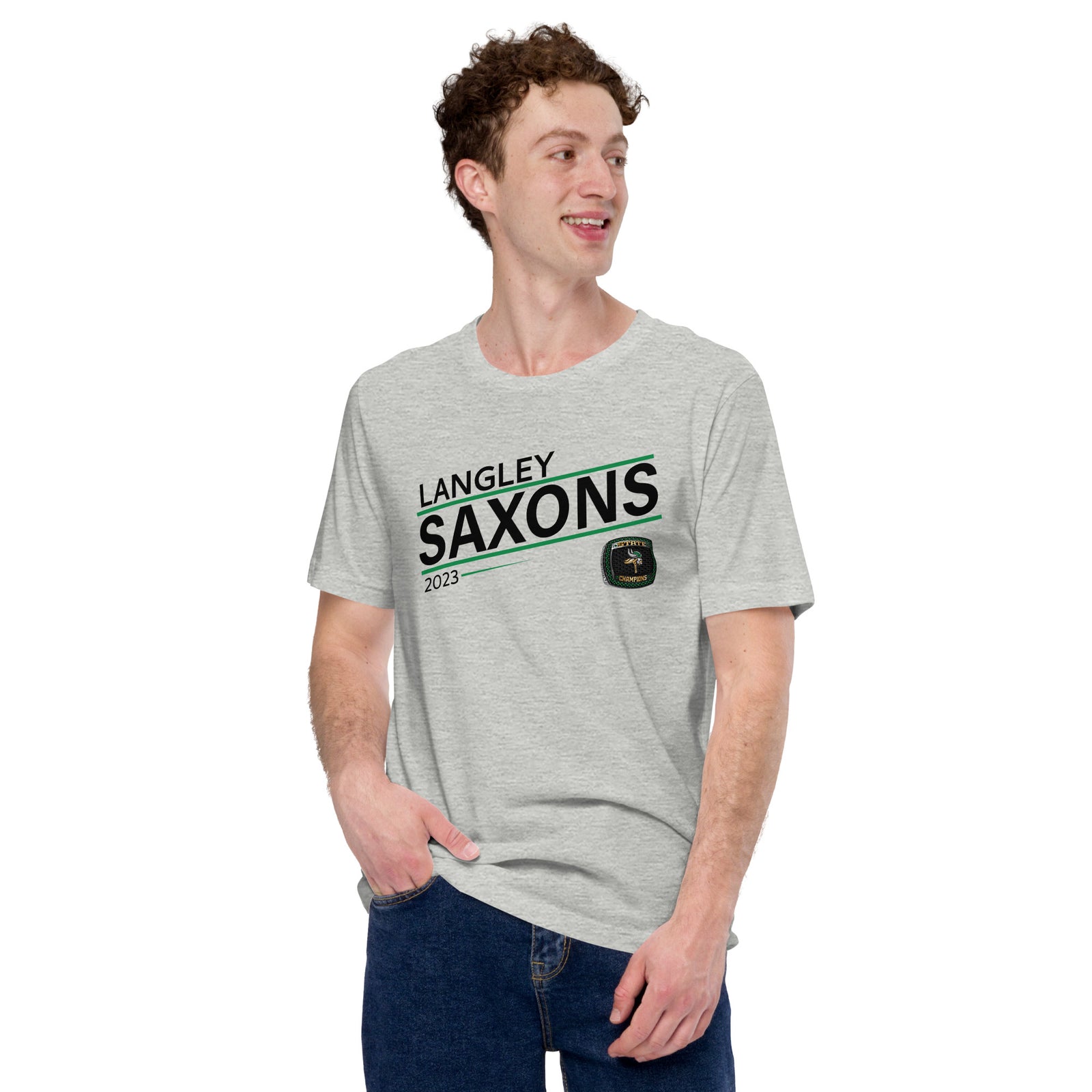 Langley Saxon Ice Hockey Hockey -Men's 2023 Unisex t-shirt