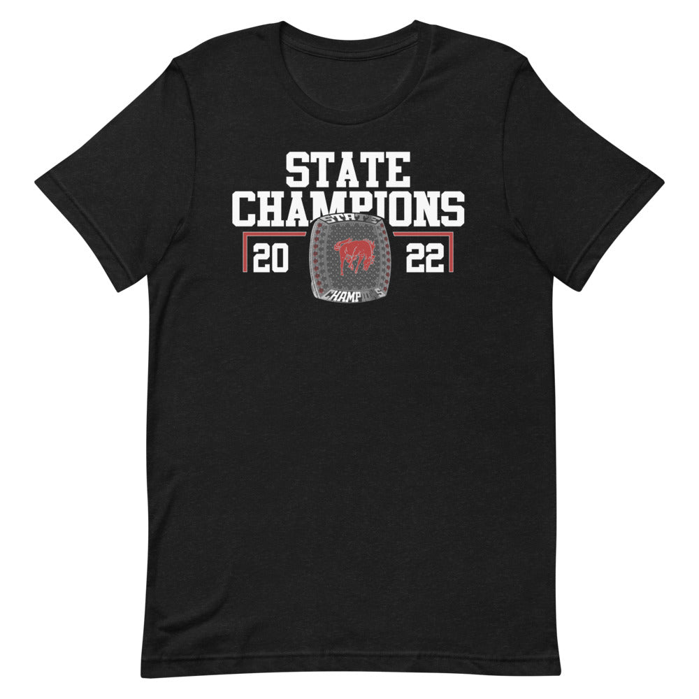 Lisbon Broncos State Champions Short-sleeve unisex t-shirt