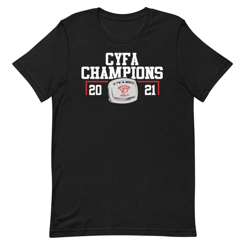West Coast Rebels State Champions Short-sleeve unisex t-shirt