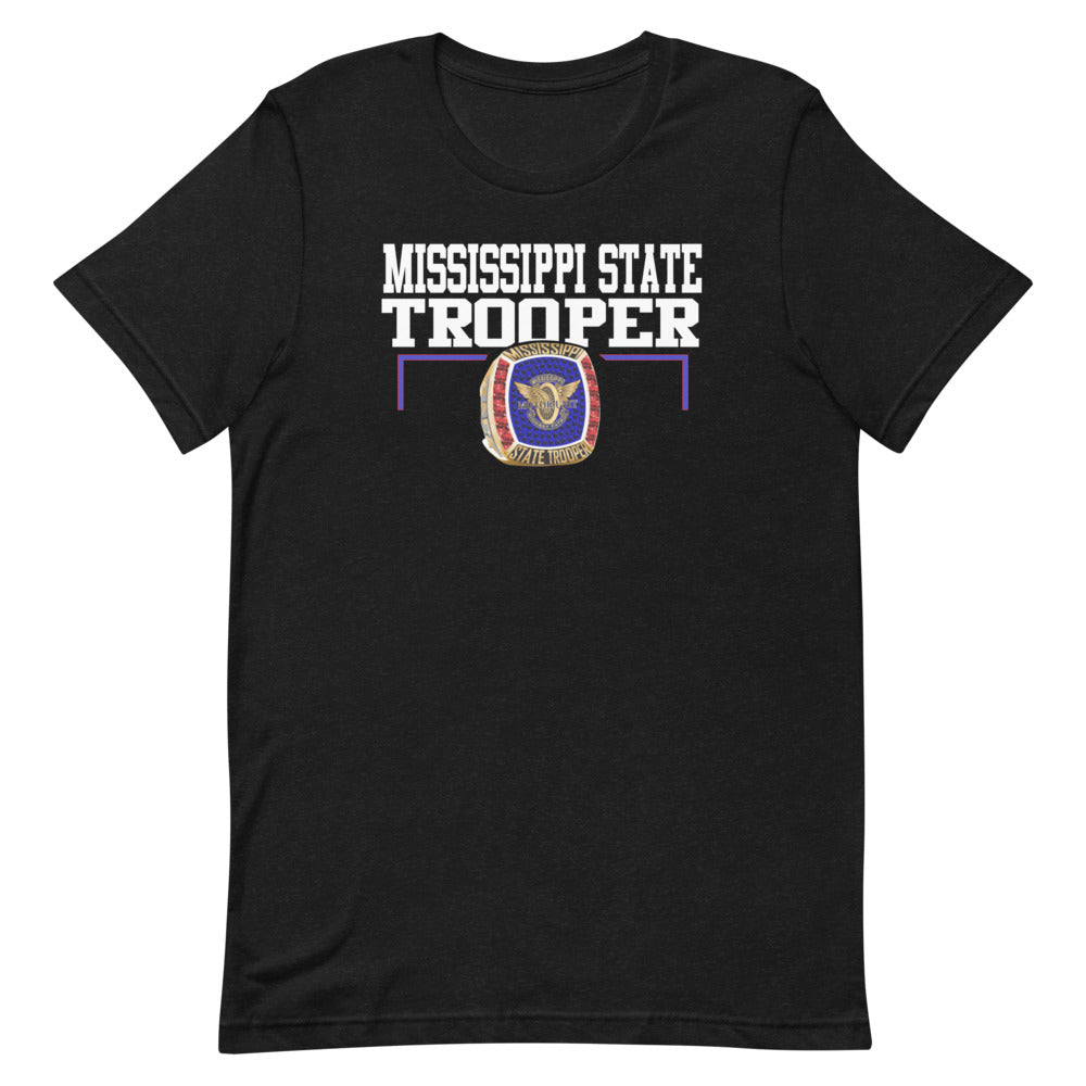 Mississippi State Trooper Gold Ring Short-sleeve unisex t-shirt