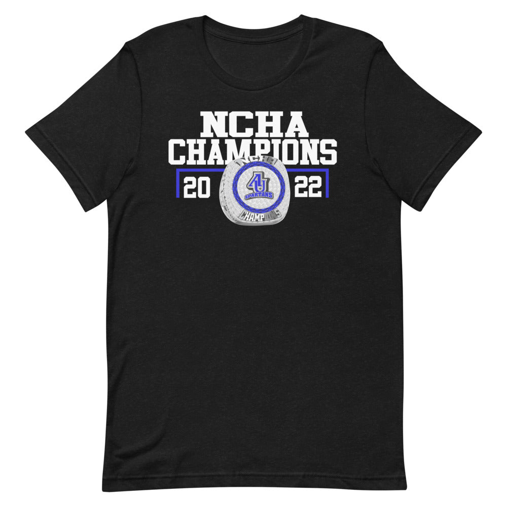 Aurora University 2022 NCHA Championship Ring Short-sleeve unisex t-shirt