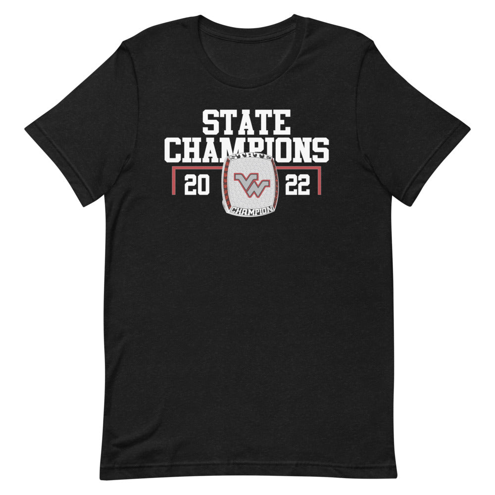 Victoria West High School 2022 State Championship Ring Short-sleeve unisex t-shirt