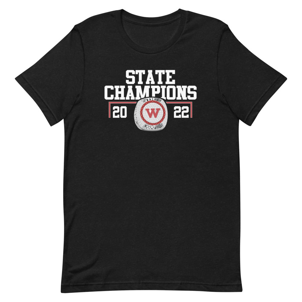 Western High School 2022 State Championship Ring Short-sleeve unisex t-shirt