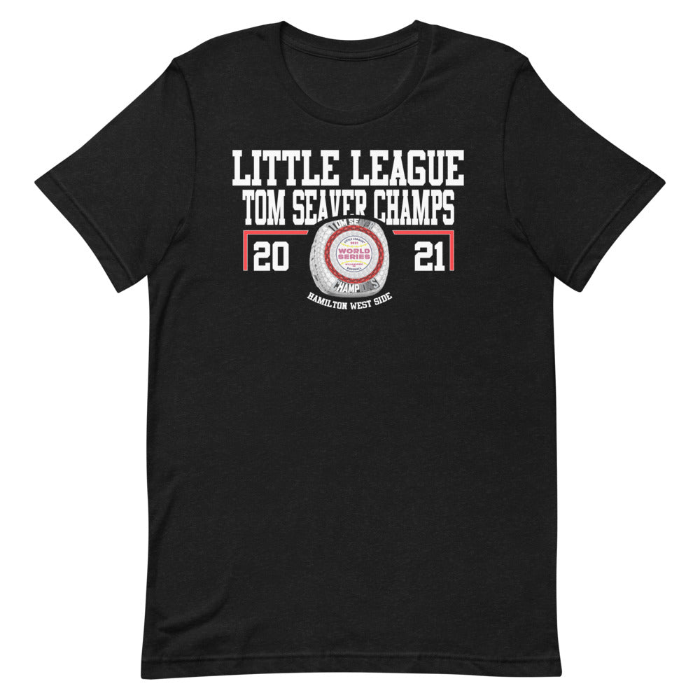 Little League Tom Seaver Champs 2021 Championship Ring Short-sleeve unisex t-shirt