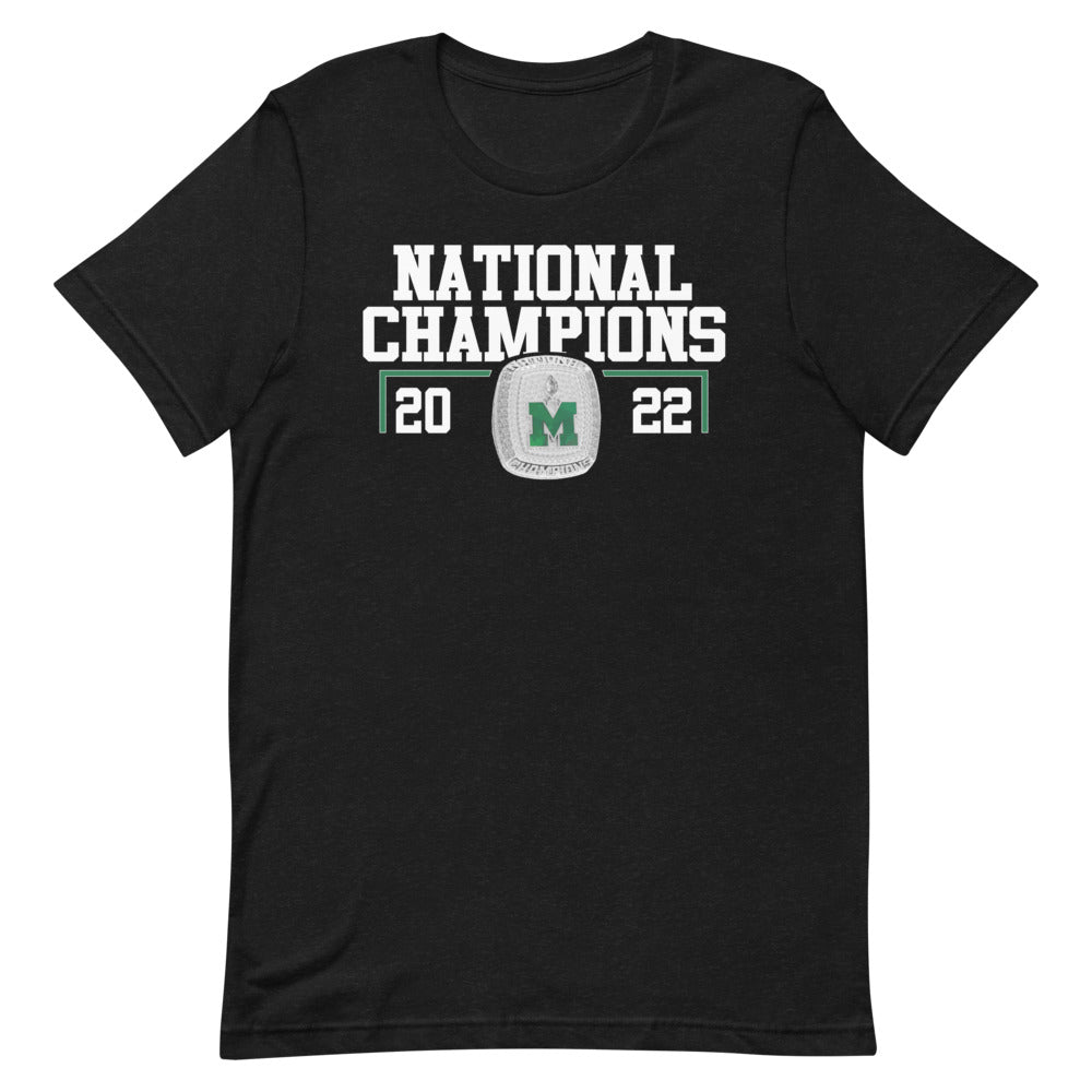 Marlboro Shamrocks 2022 National Championship Ring Unisex t-shirt