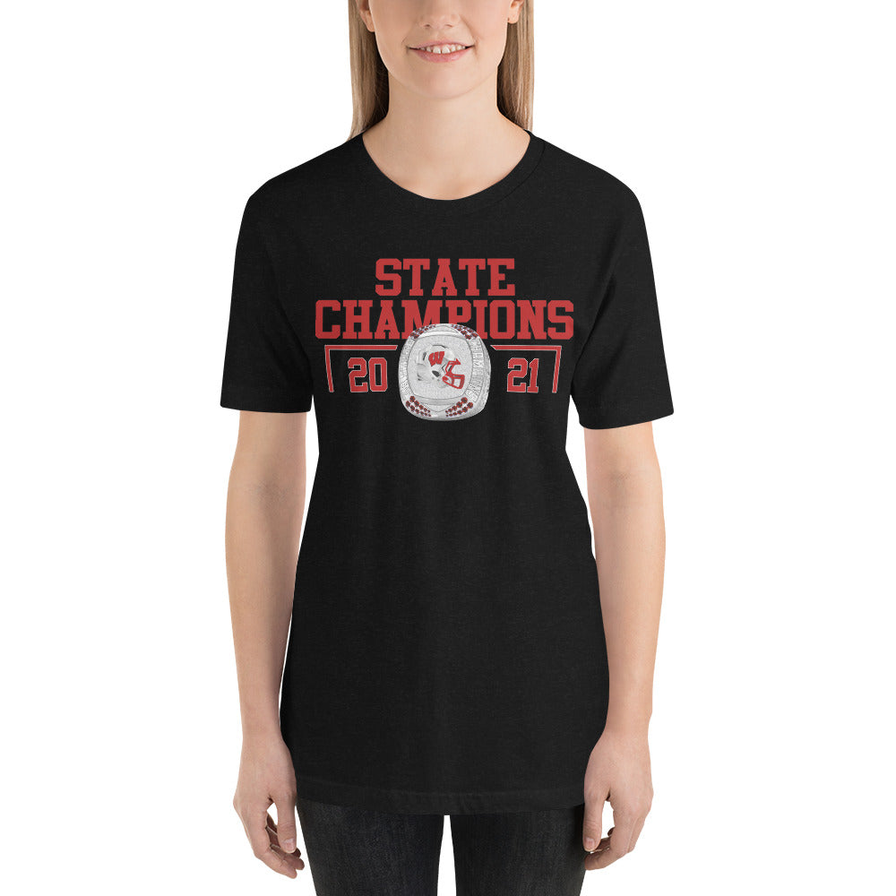 Weiser High School 2021 Football State Championship Ring Unisex t-shirt