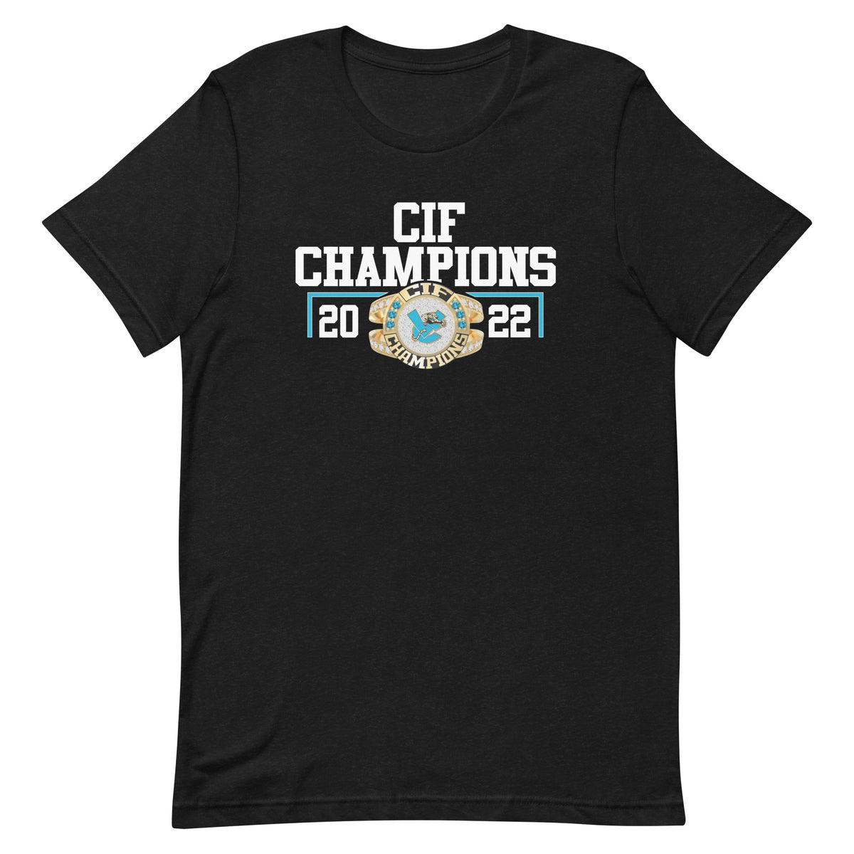 Valley Center High School Track &amp; Field Gold Lasium 2022 CIF Championship Ring Unisex t-shirt